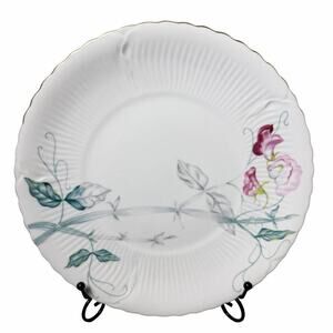 Vintage Gold China Sweet Pea Plate Floral Painted Made in Japan